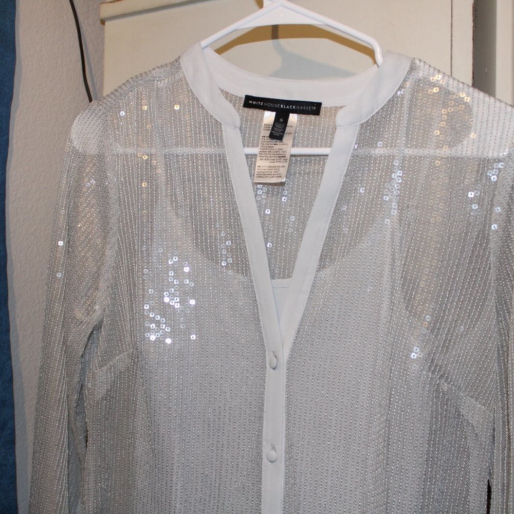White House Black Market Sequence Blouse